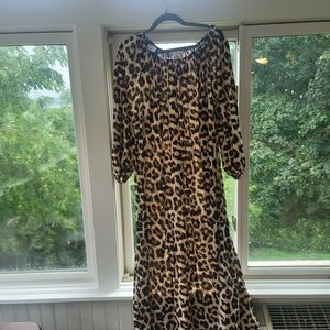 H&M XL maxi dress leopard print